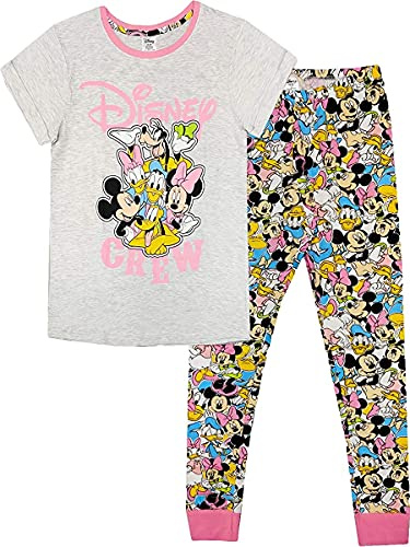 Merchimpo Women's Pyjamas PJ Lounge Wear Official Disney Marvel Characters (Medium, Disney Crew, m)