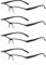 ALWAYSUV 4er Pack Lesebrille für Männer Blaulicht blockierende Lesebrille Reduziert Augenschmerzen Kopfschmerzen Besserer Schlaf für Männer/Frauen 1.75