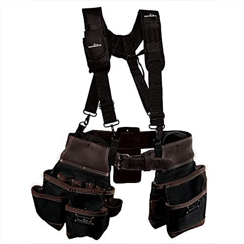 WorkGearUK Tool Belt set with Nylon Braces WG-PX60B