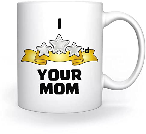 I Three Starred Your Mom Best Tasse Weiß Für Kaffee Tee Cappuccino Kakao Mug White Coffee Tea Cacoa