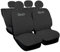 Auto Accessori Lupex Coprisedili Auto Compatibili con Cinquecento 500, Made in Italy, tessuto poliestere, Grigio Scuro Modello 1