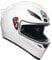 AGV - K1 S E2206 Motorrad Helm, Herren ECE Vollvisier Motorradhelm, Racing Style mit Aerodynamischem Spoiler, Kratzfestem Visier, 190° Sichtfeld, mit Intercom Ready, Weiß