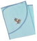 Sterntaler Badetuch 80x80 cm aus 100% Baumwolle personalisiert mit Namen/inklusive Bestickung (Emmi blau sitzend)