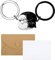 XIXKOLYU 1 paire de porte-clés pour couple de chats Saint Valentin pour ami chat amoureux meilleur ami mari femme cadeau pour Noël anniversaire, multicolore, L