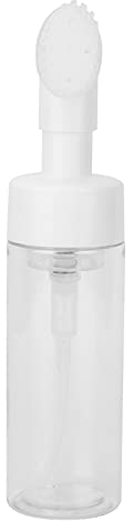 Bouteille en Mousse avec Brosse, Appuyez sur la Pompe Moussante Bouteille de Pompe à Mousse avec Brosse Bouche de Bouteille en Spirale pour Nettoyant pour le Visage