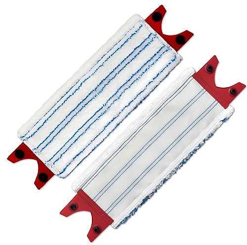 Blau Bodenwischer Ersatzbezug für Vileda Ultramax 2 Stück Wischmopp Ersatz für Vileda Mop Besen Leicht zu Befestigen Staubwischer Schmutzige Flecken Entfernen Boden Reinigen