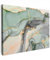MuchoWow© Impression sur Toile Decoration Murale Peinture 80x60 cm Tableaux Decoratifs Muraux Déco Chambre Tableau Salon Marbre - Vert - Paillettes - Or