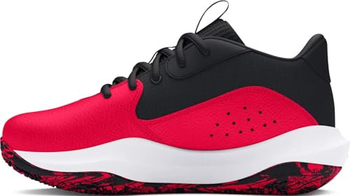 Under Armour Lockdown 7 Unisex-Sneaker für Vorschulkinder, 600 Rot, Schwarz, Weiß, 16.5 cm