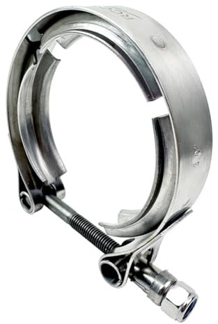 RCCT 2 Zoll V Band Schelle 51mm – Edelstahl 304 V Band Clamp für Auspuff/Turbo – Ohne Flansch – V-Band Klemme (2 Zoll)