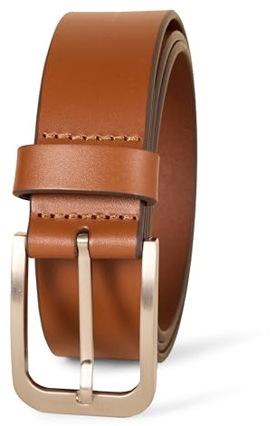 Amazon Essentials Herren Klassischer Jeans-Ledergürtel