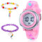 YUFFQOPC Kinderuhren für Mädchen Kleinkind Spielzeug für 3-12 Jahre alte Mädchen Digitaluhr mit 2 Armbändern Mädchen Uhr mit Alarm LED-Licht Stoppuhr Kalender Wasserdicht für Mädchen Ostern Kindertag
