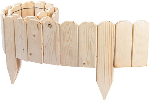 Btowin VCF Recinzione da giardino in legno, 200 cm x 20 cm, facile da inserire, per bordi decorativi per paesaggi, cortili, piantare alberi, cortile, paesaggio, aiuole, recinzioni