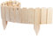 Rollborder Flexibler Holzzaun, Btowin VCF Gartenzaun Rasenkanten Kiefernholz Beeteinfassung Beetumrandung Gartenpalisade mit Zaunpfosten Zuschneidbar Dekorieren Umzäunung 200 x 20 cm