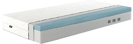 ARBD Matratze 24 cm Höhe – 7-Zonen Kaltschaummatratze – Wendematratze mit Härtegrad-Wahl – Atmungsaktiv & druckentlastend – Rollmatratze - orthopädische Matratzen (H2 Kern - H3 Topper, 140 x 200 cm)