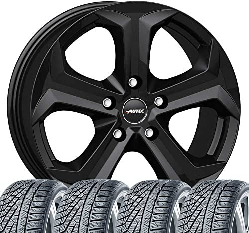4 Winterräder Winter Xenos 7x17 ET 40 5x114,3 Schwarz matt mit 215/55 R17 98V CON WinterContact TS 870 P XL Evc