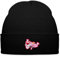 Spreadshirt Pink Panther Charakter Als Stick-Design Wintermütze, One Size, Schwarz