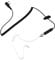BELLIFFY Wired Earbuds Mic 3.5mm Intercom Wired Headset Adapter 2 Pin K1 to 3.5mm Security Earpiece for Radio