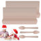 Holzlöffel für heiße Schokolade, heiße -Holzlöffel, Zuckerstangenlöffel für heiße Schokolade, Holzbesteck Löffel zum Backen, Marshmallow-Holzlöffel, Holzlöffel mit Zuckerstange