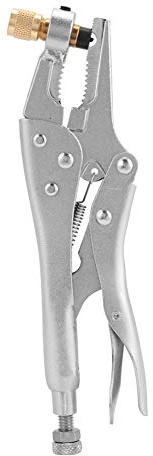 Telituny Klimaanlage Kältemittelrückgewinnung Werkzeug, CH-308 Kältemittel Rückgewinnungszange, Refrigeration Tube Locking Plier mit 1/4 Zoll SAE Schnittstelle, für Verriegelung und Rückgewinnung