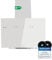 KKT KOLBE TRIO6025W - Cappa aspirante da 60 cm, 782 cbm/h, cappe da parete senza testa, colore bianco, vetro, controllo gestuale, funzionamento SensorTouch, illuminazione a LED
