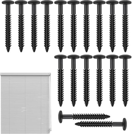 Pestillos para Mosquiteras,Sujetadores Negros De 8 cm - Juego De Tornillos Para Profesionales Constructores Usuarios Domésticos Para Puertas Bordes Cerraduras Topes
