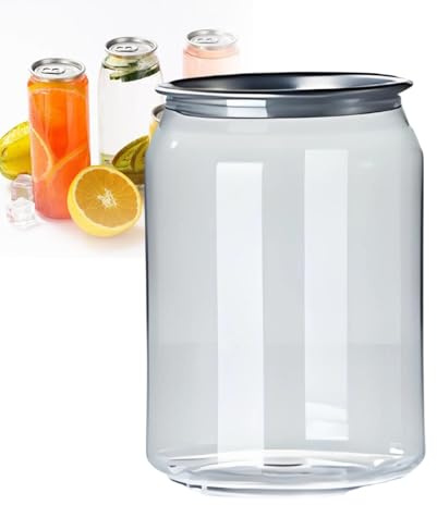 Gavscient 200 Confezioni di Bottiglie Monouso Impermeabili in Plastica per Sigillare Lattine con Coperchietti in Alluminio, Tazze Trasparenti Pet per Succo, Boba, Smoothies e tè 250ml
