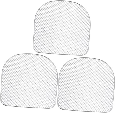 VICASKY 3 Pezzi Acciaio per Friggitrice ad Aria Forno e Essiccazione Accessori Resistenti per Cottura Uniforme e Croccante per Cucina Sana e Versatile