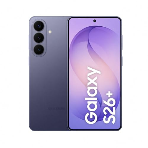 Samsung Galaxy S26+ AI Smartphone mit Galaxy AI, Ohne Vertrag, Handy mit Android, 12 GB RAM, 256 GB Speicher, AP Prozessor, 50 MP, Cobalt Violet, 3 Jahre Herstellergarantie [Exklusiv auf Amazon]
