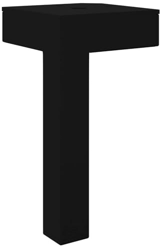 vidaXL Standfüße 2 pcs Schwarz 57 x 57 x 100 mm Eisen, Erschwingliche Home-Updates, Aufbewahrungslösungen, Utility-Regale, Inneneinrichtung, Raumgestaltung, Montagematerial