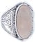 mantraroma Silber Ring Damen 925 Rosenquarz Edelstein rosa ausgefallen verspielt