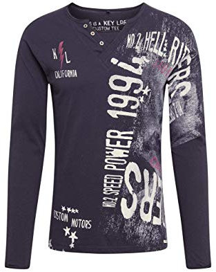 KEY LARGO Herren Speed Button T-Shirt, Black (1100), 3XL