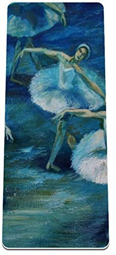 Eslifey Ballett-Tanz-Yogamatte, dick, rutschfest, für Damen und Mädchen, Gymnastikmatte, weiche Pilates-Matten, (182,9 x 81,3 cm, 1/3 Zoll dick)