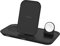 ZAGG mophie 3-in-1 Wireless Charging Stand, Up to 7.5W, Charge 3 devices, Compatible with iPhones, AirPods, Apple Watch, Qi-Enabled Devices, Black
