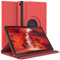 EAZY CASE - Tablet Hülle für Samsung Galaxy Tab S6 Lite Schutzhülle 10.4 Zoll Smart Cover Tablet Case Rotationcase zum Aufstellen Klapphülle 360° drehbar mit Standfunktion Tasche Kunstleder Rot