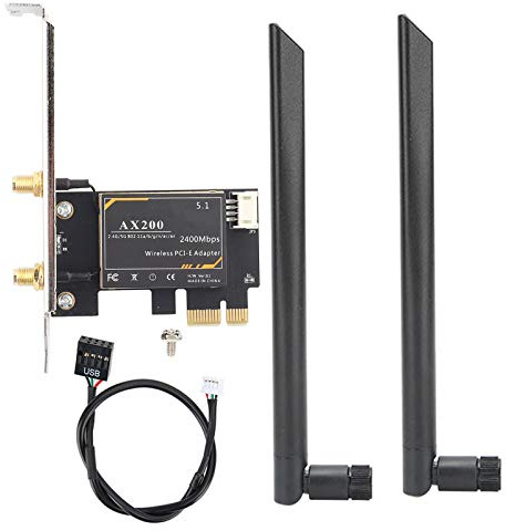 PCIE WiFi-Karte für AX200 5G WiFi-Karte Dualband Bluetooth 5.1 PCIE Wireless-Karte mit Antenne für Windows 10 64-Bit/für Linux PC Desktop
