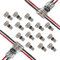 WiDream 15 Connecteur à Fil Basse Tension, T sans Soudure Connecteurs, Câble en T à Basse Tension, de Raccordement en T pour Voiture, Lumière, Audio (Convient aux Câbles 20-22 Awg)