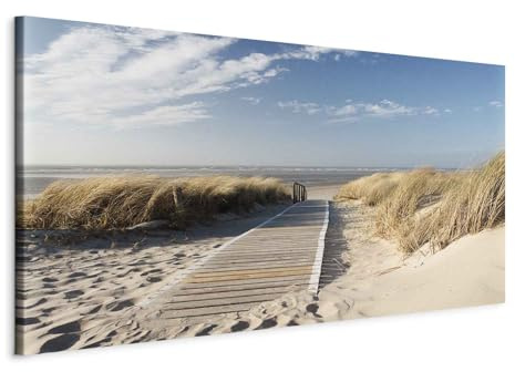 B&D XXL - Leinwandbild Wohnung Landschaft Natur, Schlafzimmer, Wohnzimmer | Hochwertige Leinwand, sofort aufhängbar, ideal fürs Wohn- oder Schlafzimmer, wasserfest und lichtecht, langlebig, stilvoll