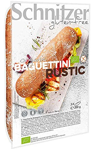 Mini baguette rústica sin gluten 2 unidades de 200g
