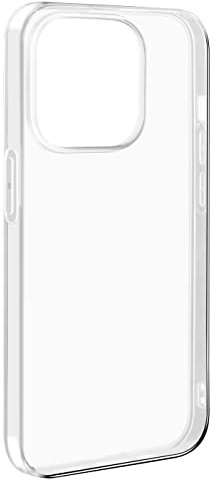 Puro Recyceltes TPU Ultra-Slim 0.3 Nude Schutzhülle kompatibel mit iPhone 14 Pro; transparent, flexibel; kompatibel mit kabellosem Laden, erhöhte Kanten