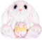 My OLi 20cm Osterhase Plüsch Hase mit Osterei Stofftier Hase Floppy Ohren Sitting Bunny Gefüllte Tier Bettzeit Freund Ostergeschenke für Kinder Babys Jungen Mädchen, Rosa