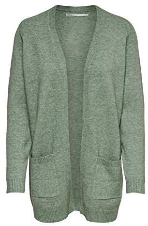 ONLY Female Strickjacke Cardigan, Farbe:Grün, Größe:XL