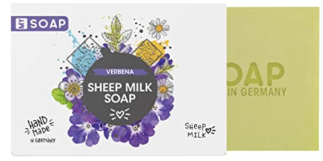 MY SOAP Schafmilchseife, Natural by accentra, handgefertigte Schafmilchseife MY SOAP in Papierschachtel, 100g, Motiv/Duft: Eisenkraut