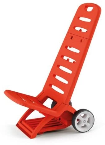 URBNLIVING 2-in-1 Faltbarer Trolley-Stuhl mit Rollen, Rot