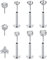 VF VFUN 18G 8mm Edelstahl Gewindelos Nasenstecker Drücken Sie Hinein Nasenpiercing Diamant CZ Lippenpiercing Labret Schmuck Monroe Cartilage Tragus Helix Ohrpiercing Medusa Piercing Schmuck