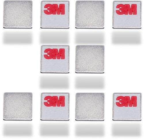 Neodym Magnet N52 Selbstklebend 10x10x1mm 850g Stark Klebemagnete Magnetplättchen Quader 1mm Flach 10mm [10 Stück]