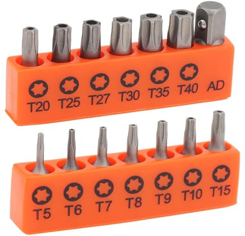 ChgImposs Lot de 14 embouts de tournevis creux en forme d'étoile pour réparation électronique/maison/industrie