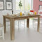 ZEYUAN Esstisch 140x80x75 cm Eiche, Esszimmertisch, Baumkantentisch, Dining Tables, Esszimmermöbel, Küchentisch - 243055