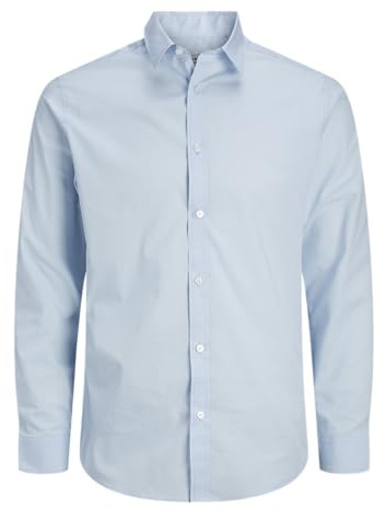 JJ Rebel Herren Jrebgavin Solid Shirt Ls Noos Hemd (1er Pack)