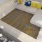UERWOWELL Rustikale gestreifte Teppiche im Landhausstil Bunte Linien Rutschfester Teppich Soft Touch Wohnzimmer Moderne Teppiche für Schlafzimmer Nachttisch 150x210cm