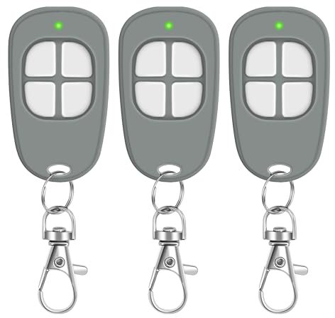 3 x AAM0049 Télécommande Motorisation Portail Portes de Garage 4-Canaux 433,92MHz Garantie de 3 Ans
